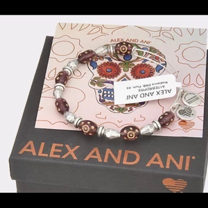 *NEW* Alex and Ani Radiance Plum Beaded‎ Bracelet